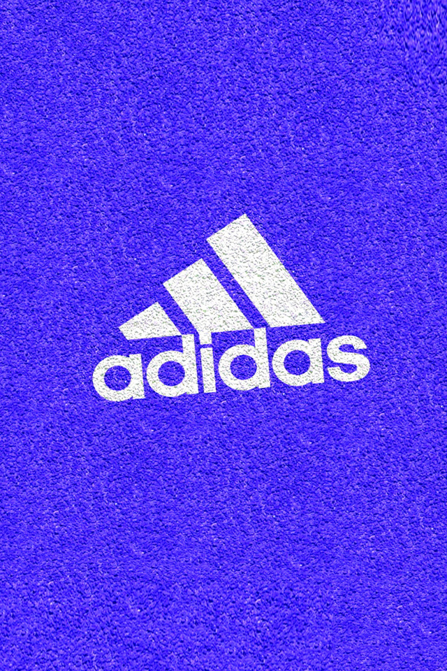 Fondo de pantalla Adidas Blue Logo 640x960