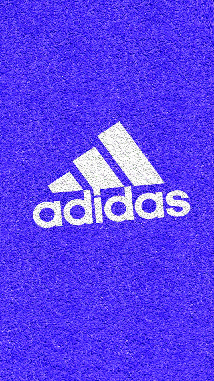 Das Adidas Blue Logo Wallpaper 750x1334