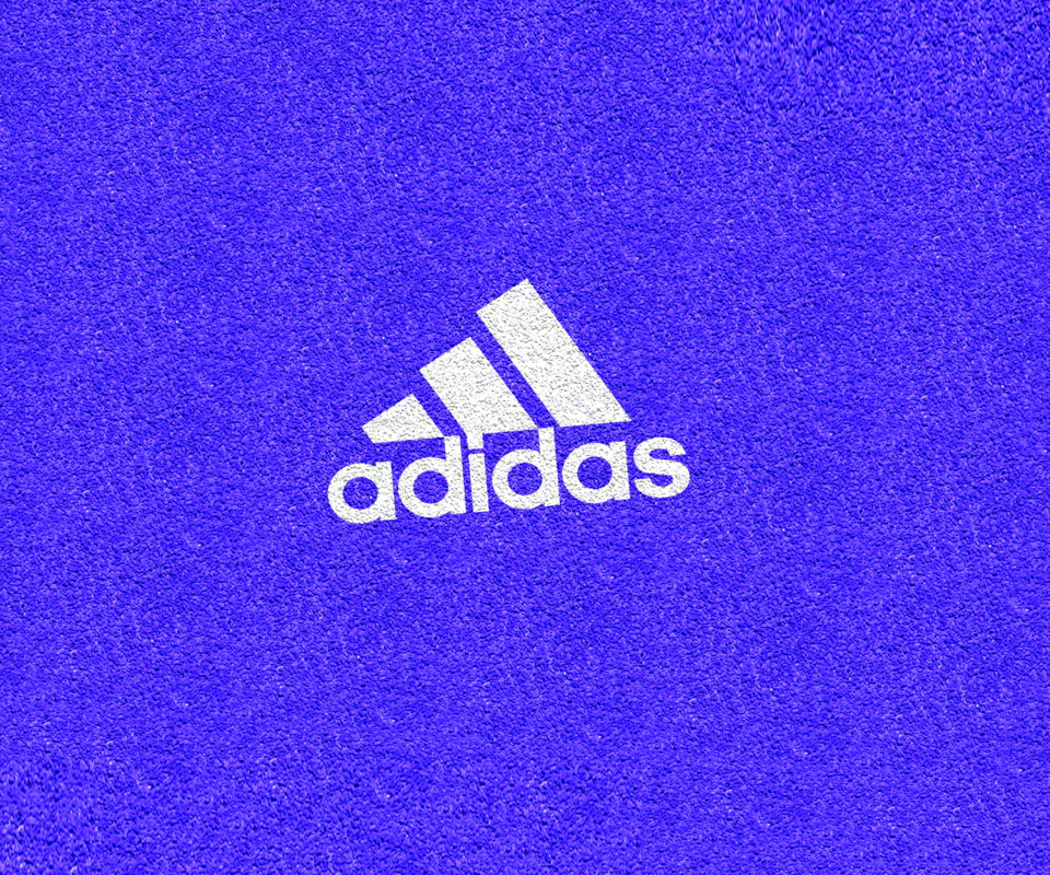 Обои Adidas Blue Logo 960x800