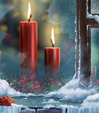 Red Candles - Obrázkek zdarma pro iPhone 5