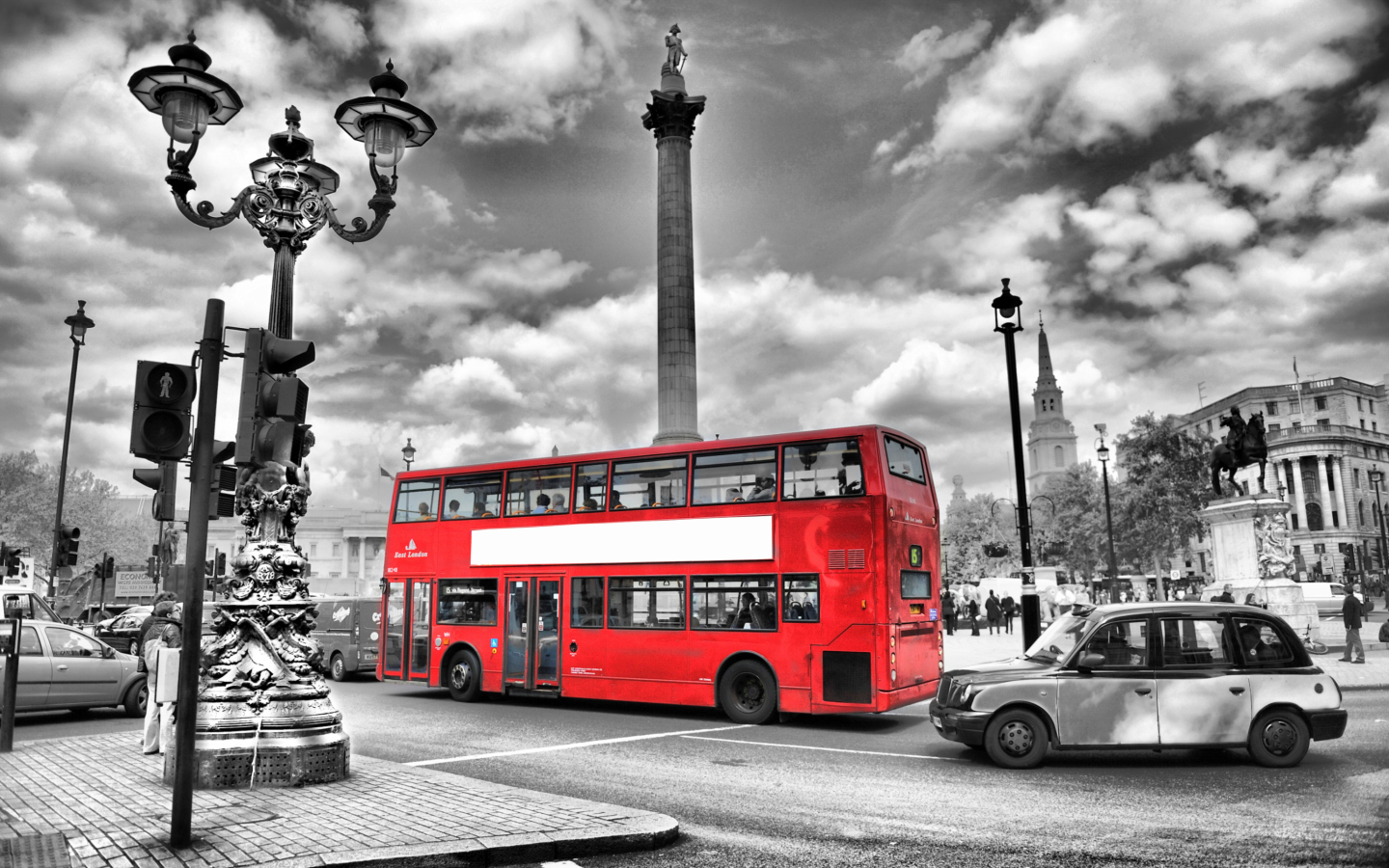 Screenshot №1 pro téma Trafalgar Square London 1440x900