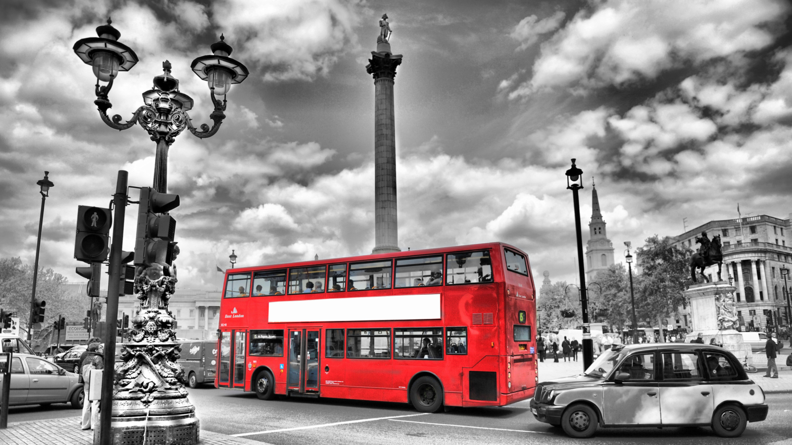 Screenshot №1 pro téma Trafalgar Square London 1600x900