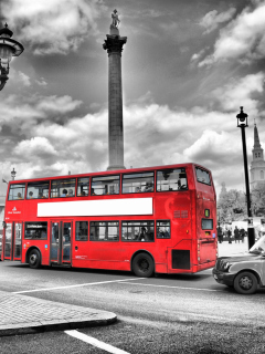 Screenshot №1 pro téma Trafalgar Square London 240x320