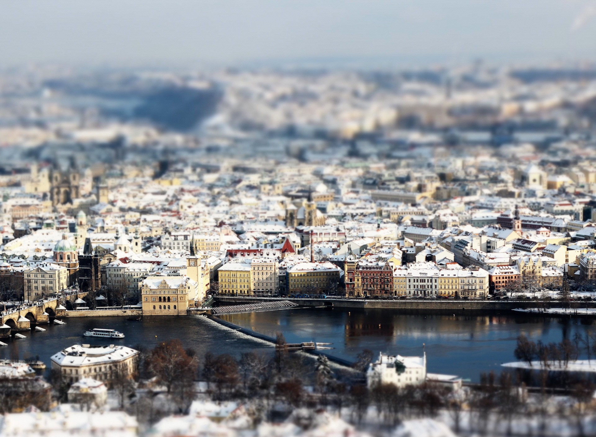 Screenshot №1 pro téma Prague Winter Panorama 1920x1408