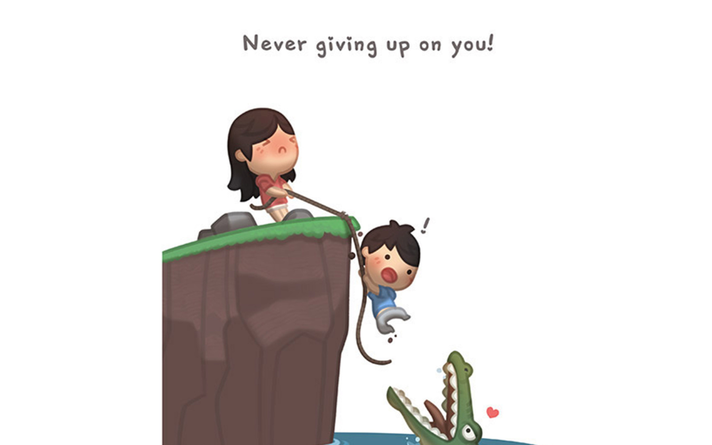 Das Love Is - Never giving up on you Wallpaper 1440x900