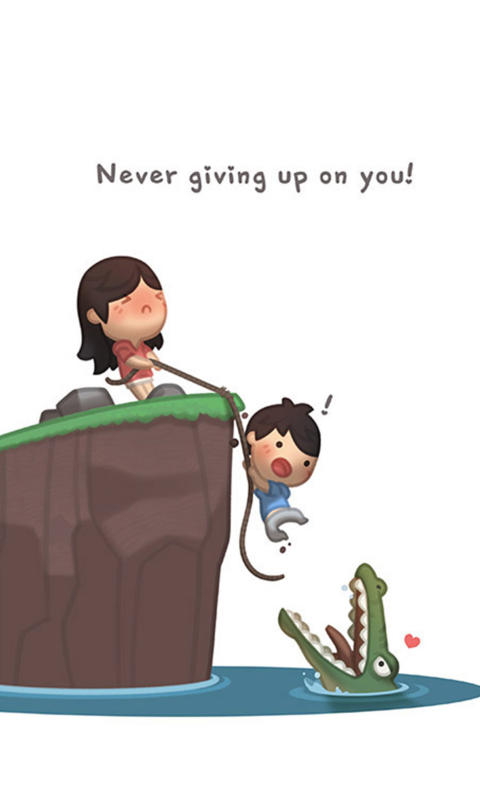 Love Is - Never giving up on you screenshot #1 480x800