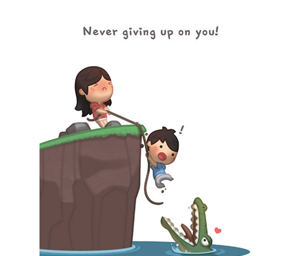 Das Love Is - Never giving up on you Wallpaper 960x854