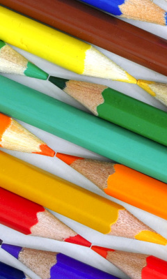Das Colored Pencils Wallpaper 240x400
