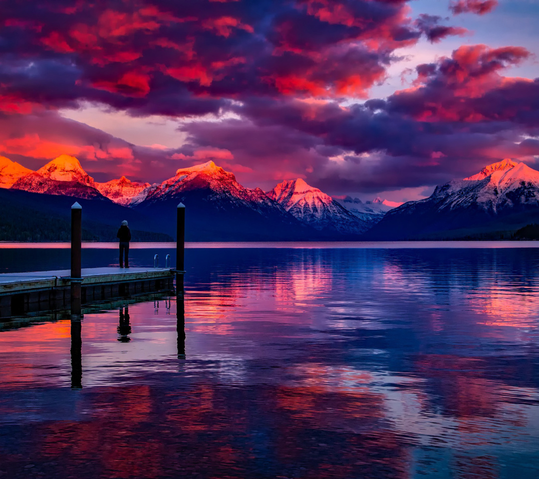 Fondo de pantalla Lake McDonald in Glacier National Park 1080x960