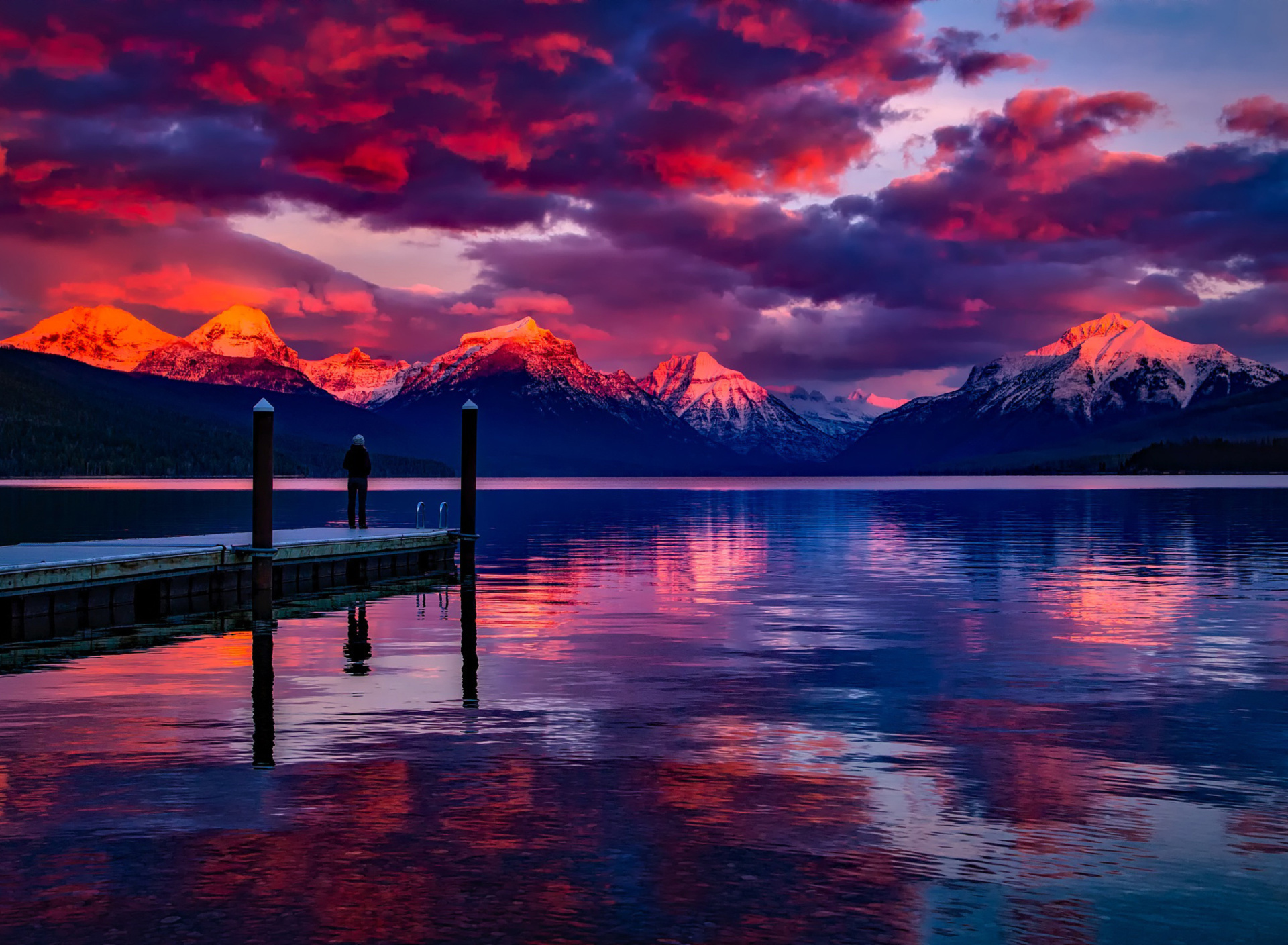 Fondo de pantalla Lake McDonald in Glacier National Park 1920x1408