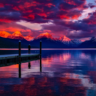 Lake McDonald in Glacier National Park papel de parede para celular para iPad mini 2