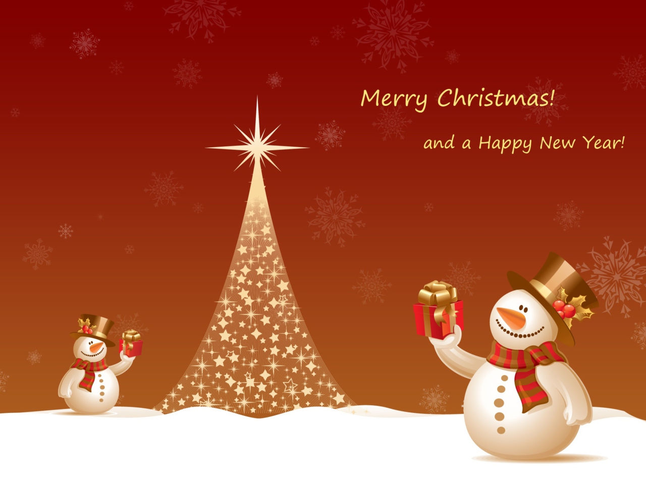 Screenshot №1 pro téma Snowman New Year 2013 1280x960