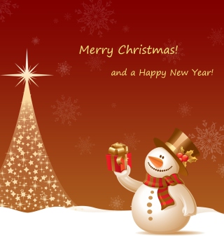 Kostenloses Snowman New Year 2013 Wallpaper für iPad 2