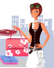 Shopping In Store wallpaper 176x220
