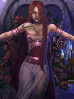 Das Fantasy Girl Wallpaper 240x320