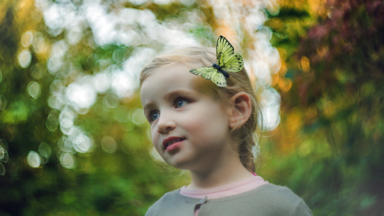 Little Butterfly Princess wallpaper 1280x720