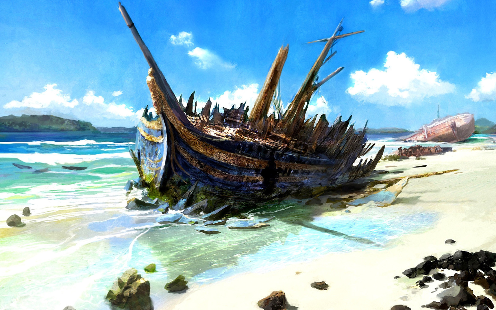 Fondo de pantalla Shipwreck 1680x1050
