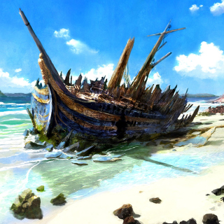 Shipwreck - Obrázkek zdarma pro iPad