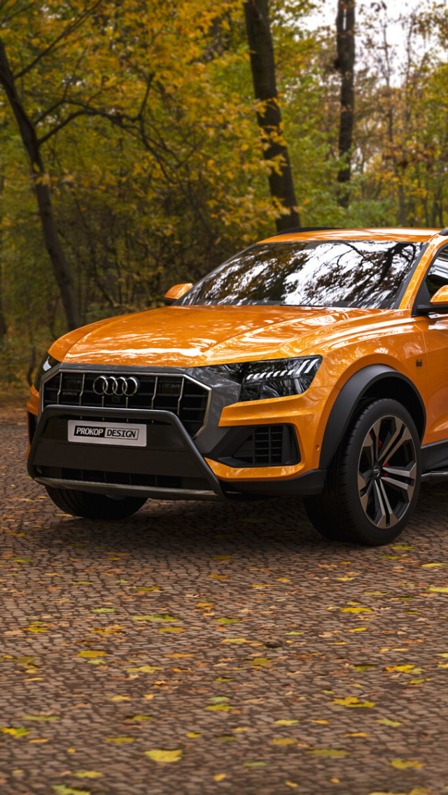 Das Audi Q8 6X6 Off Road Wallpaper 640x1136