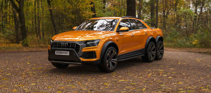 Sfondi Audi Q8 6X6 Off Road 720x320