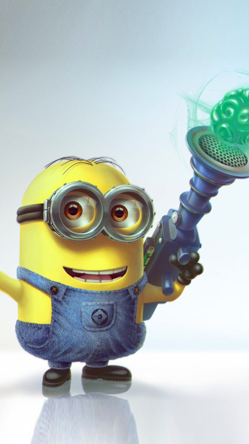 Minion with Laser wallpaper 360x640