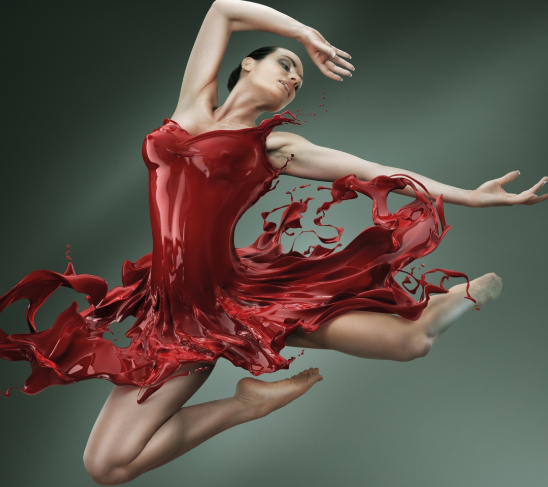 Das Ballerina Jump Wallpaper 1080x960