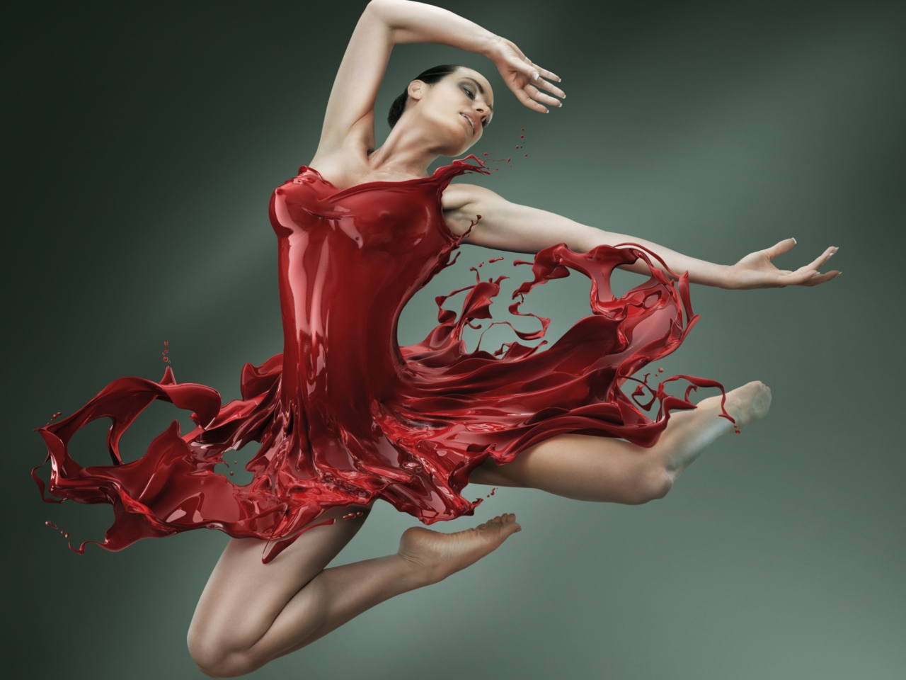 Обои Ballerina Jump 1280x960