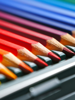 Screenshot №1 pro téma Coloured Pencils 240x320