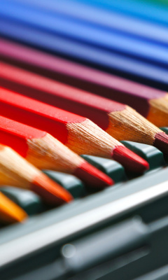 Coloured Pencils wallpaper 240x400