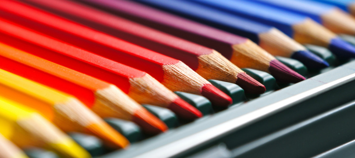 Screenshot №1 pro téma Coloured Pencils 720x320