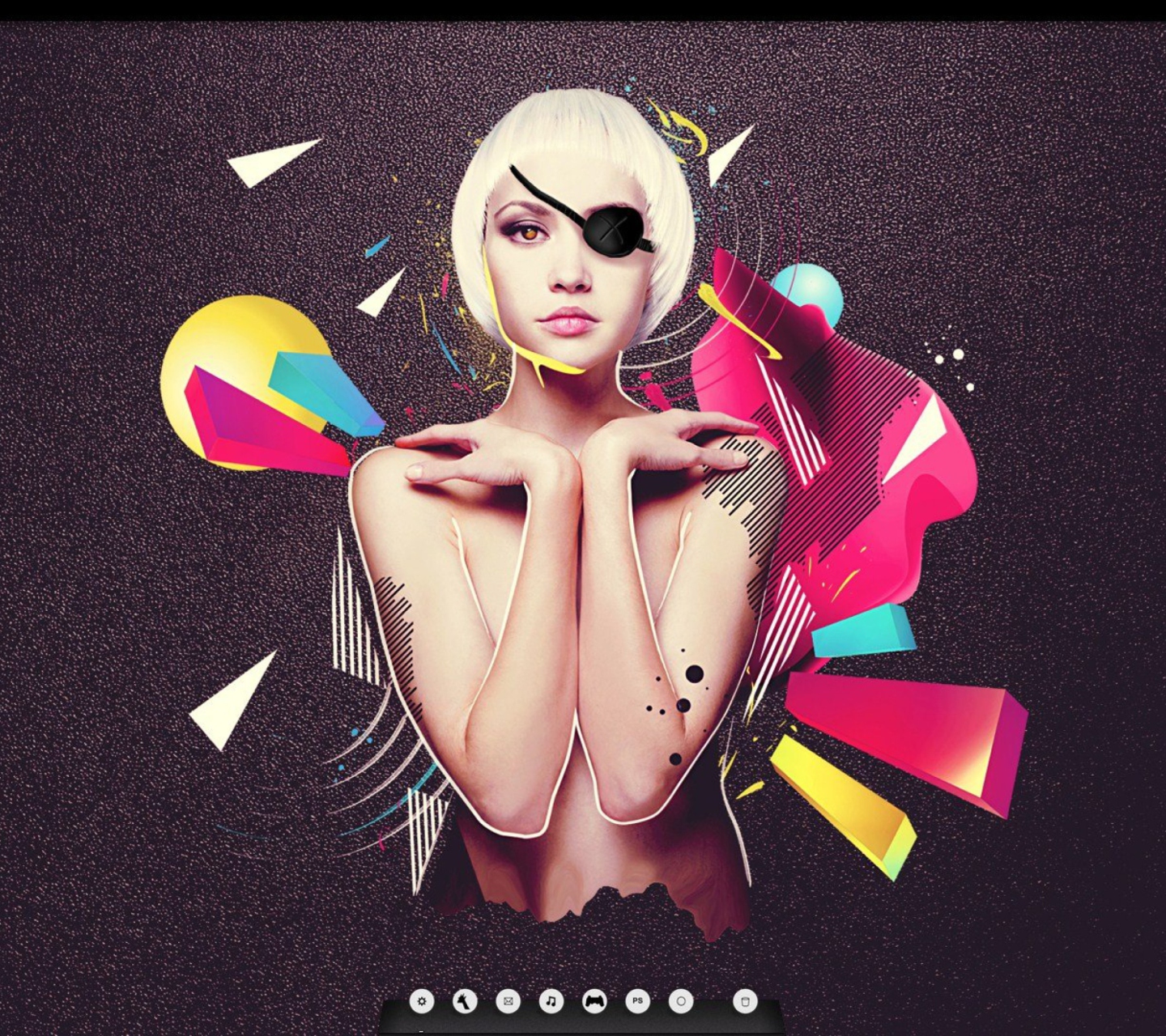 Screenshot №1 pro téma Blonde Girl Artwork 1440x1280