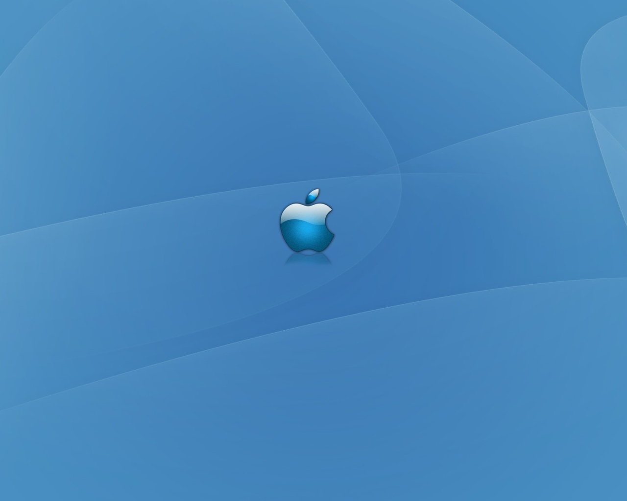 Screenshot №1 pro téma Apple Blue Logo 1280x1024