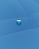 Обои Apple Blue Logo 128x160