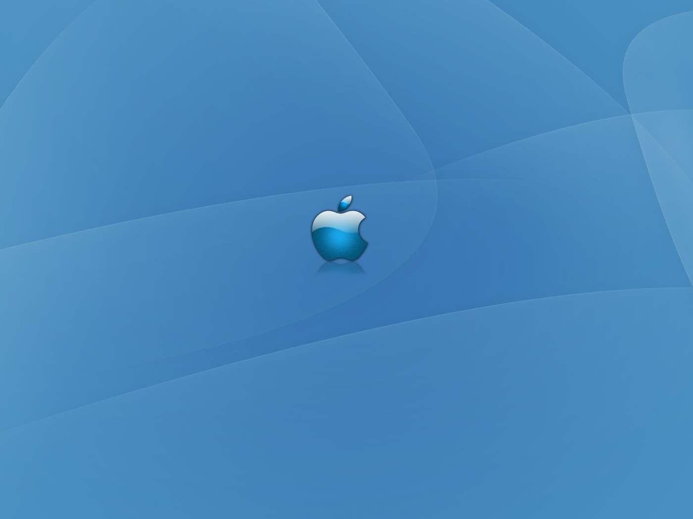 Apple Blue Logo wallpaper 1400x1050