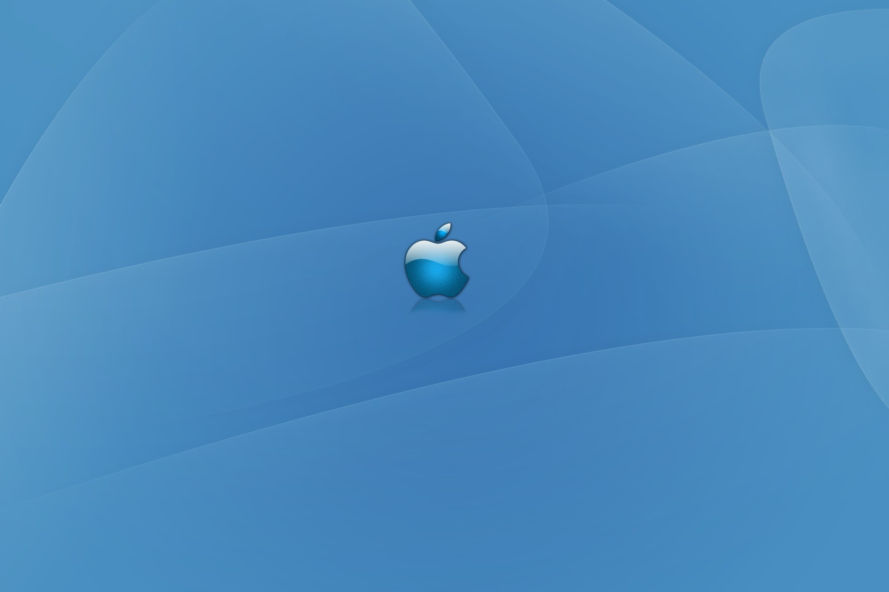 Das Apple Blue Logo Wallpaper 2880x1920
