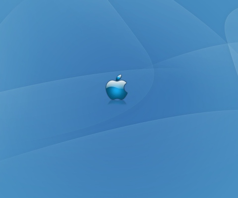 Apple Blue Logo screenshot #1 480x400