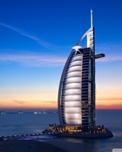 Sfondi Tower Of Arabs In Dubai 176x220