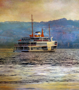 Ship In Sea - Obrázkek zdarma pro 132x176