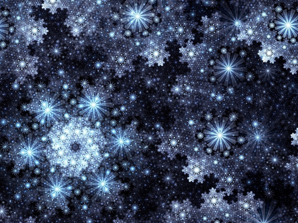 Sfondi Snowflakes 1024x768