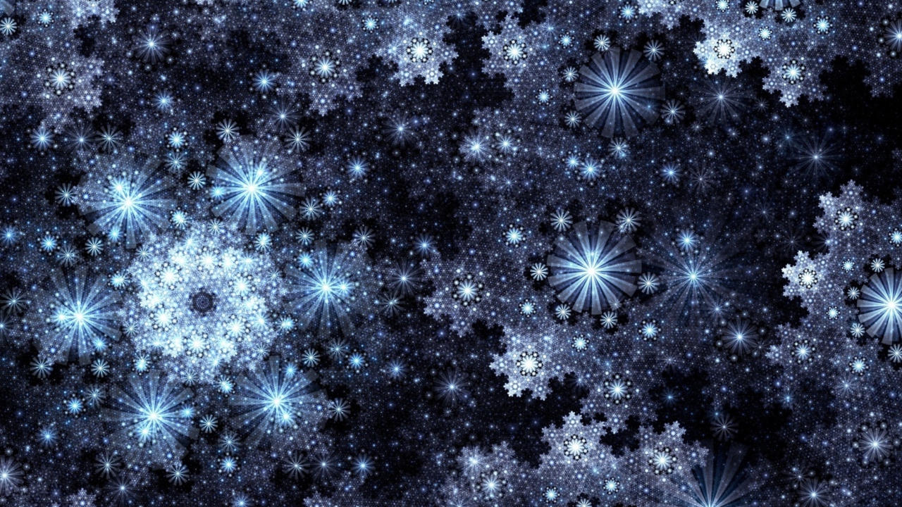 Fondo de pantalla Snowflakes 1280x720