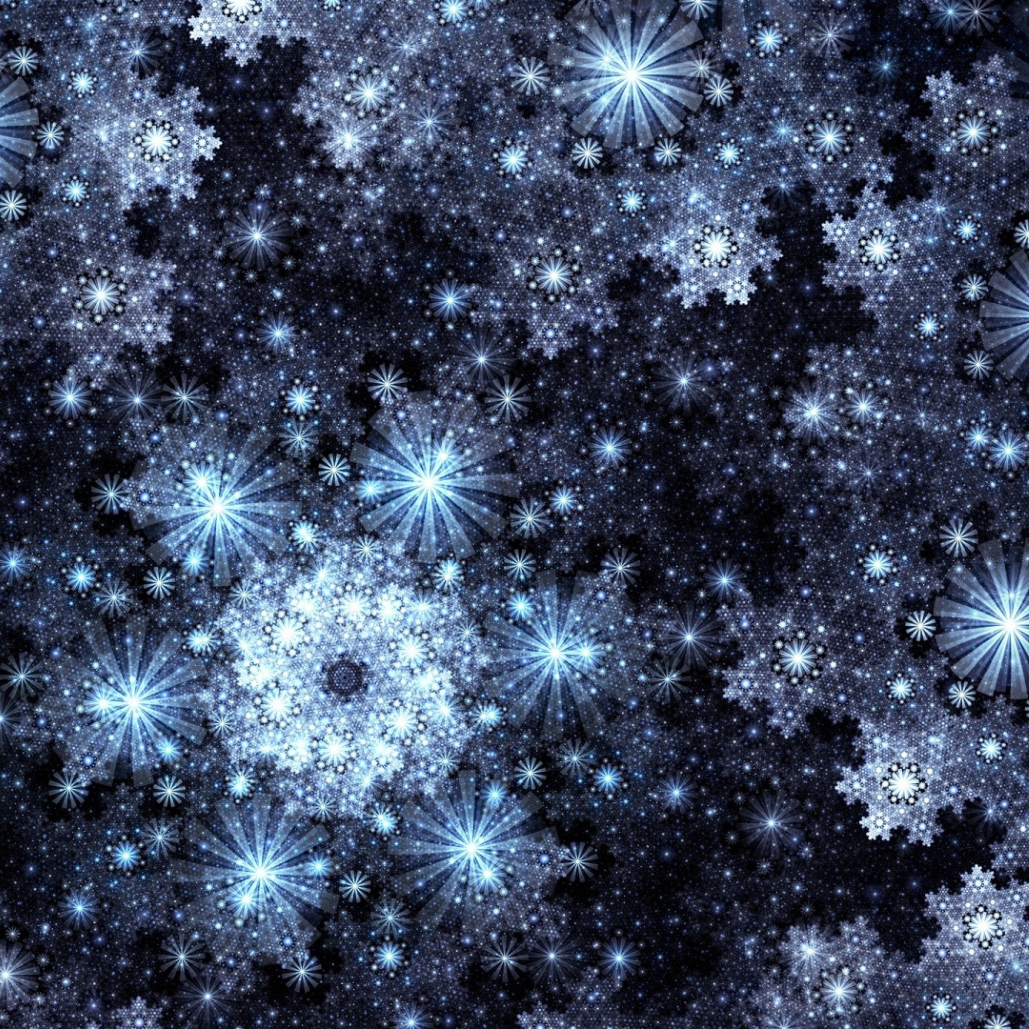 Snowflakes wallpaper 2048x2048