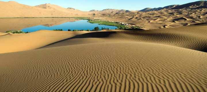 Fondo de pantalla Sand Dunes 720x320