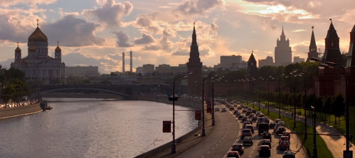 Screenshot №1 pro téma Moscow Cityscape 720x320