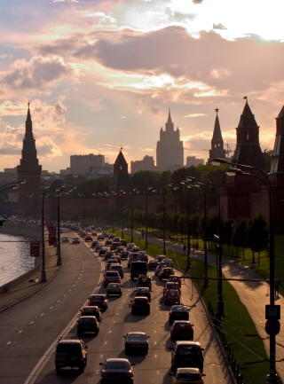 Moscow Cityscape - Obrázkek zdarma pro iPhone 5C
