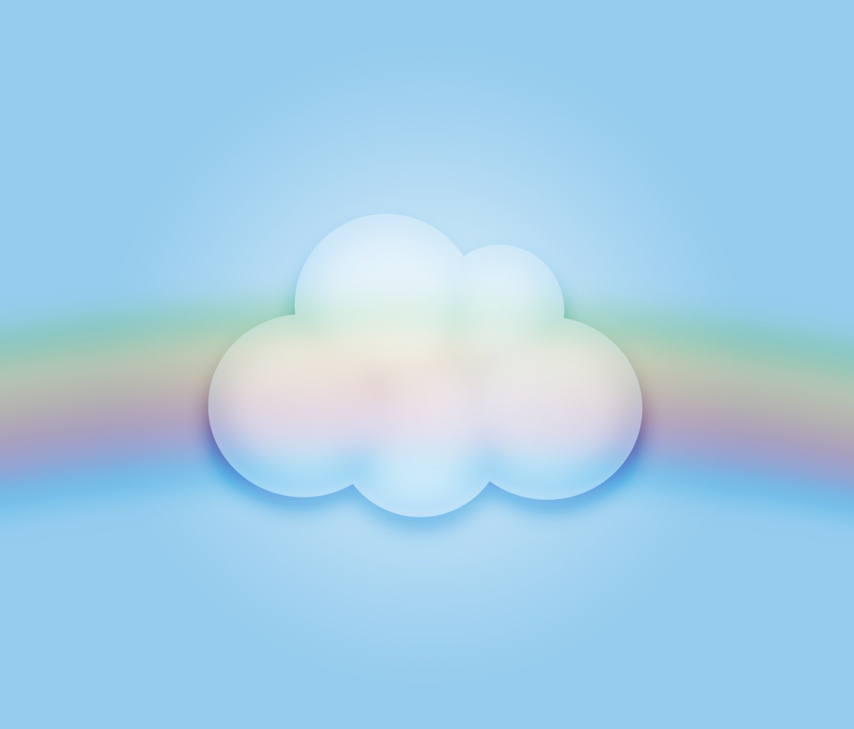 Screenshot №1 pro téma Cloud And Rainbow 1200x1024