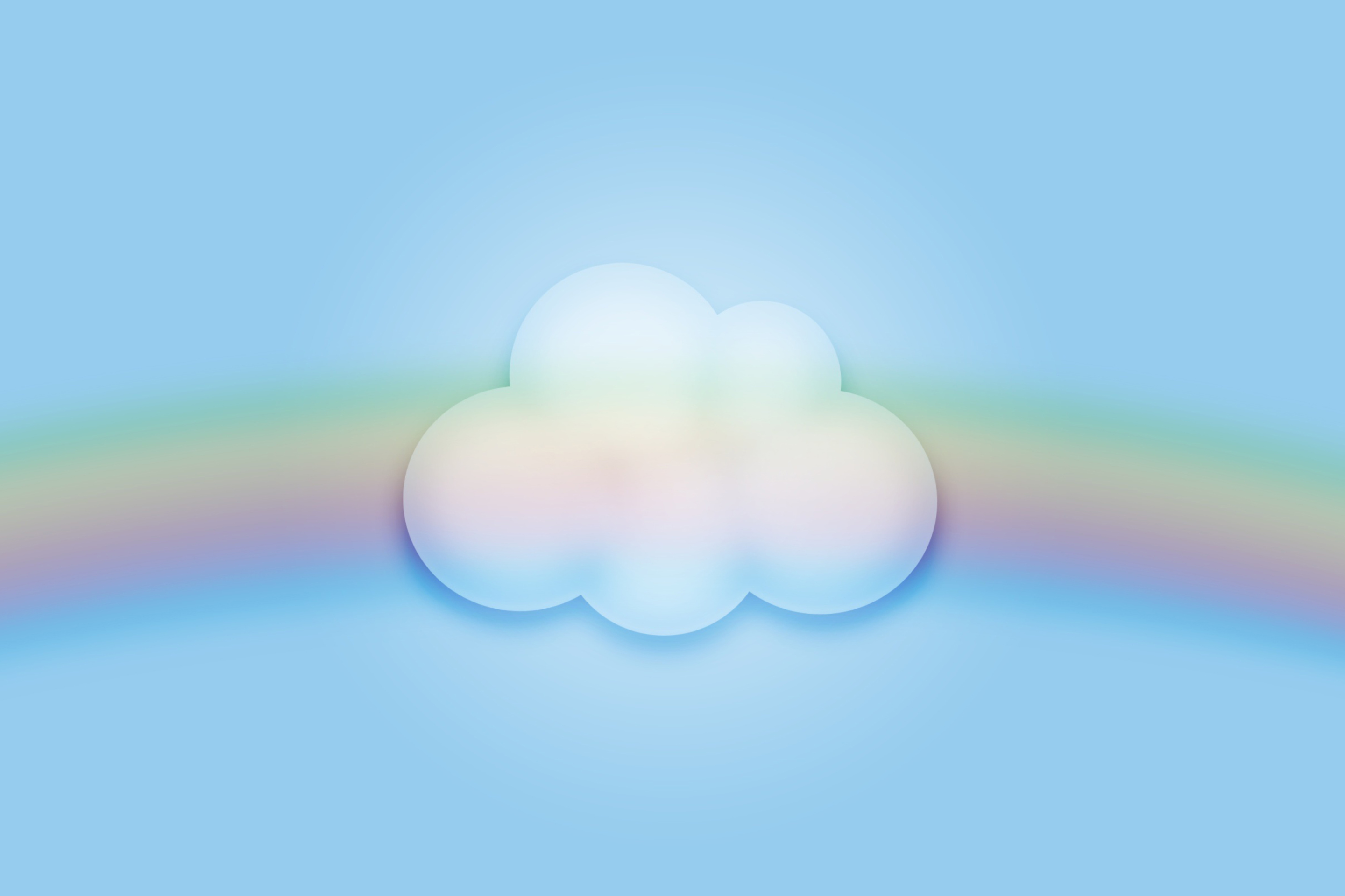 Screenshot №1 pro téma Cloud And Rainbow 2880x1920