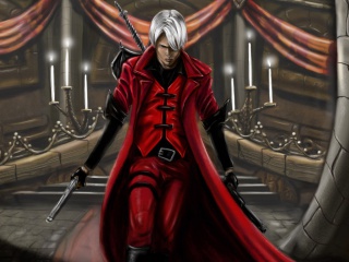 Das Devil may cry Dante Wallpaper 320x240