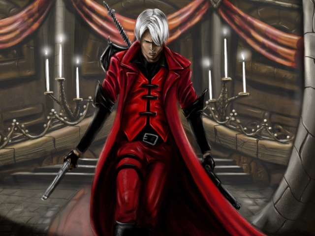 Das Devil may cry Dante Wallpaper 640x480