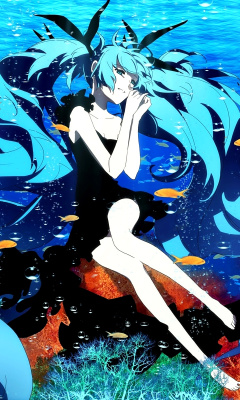 Das Hatsune Miku, Vocaloid Wallpaper 240x400