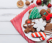 Das Homemade Christmas Cookies Wallpaper 176x144